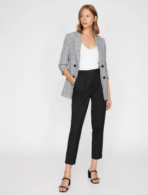 16343 Black Pocket Detail Trousers