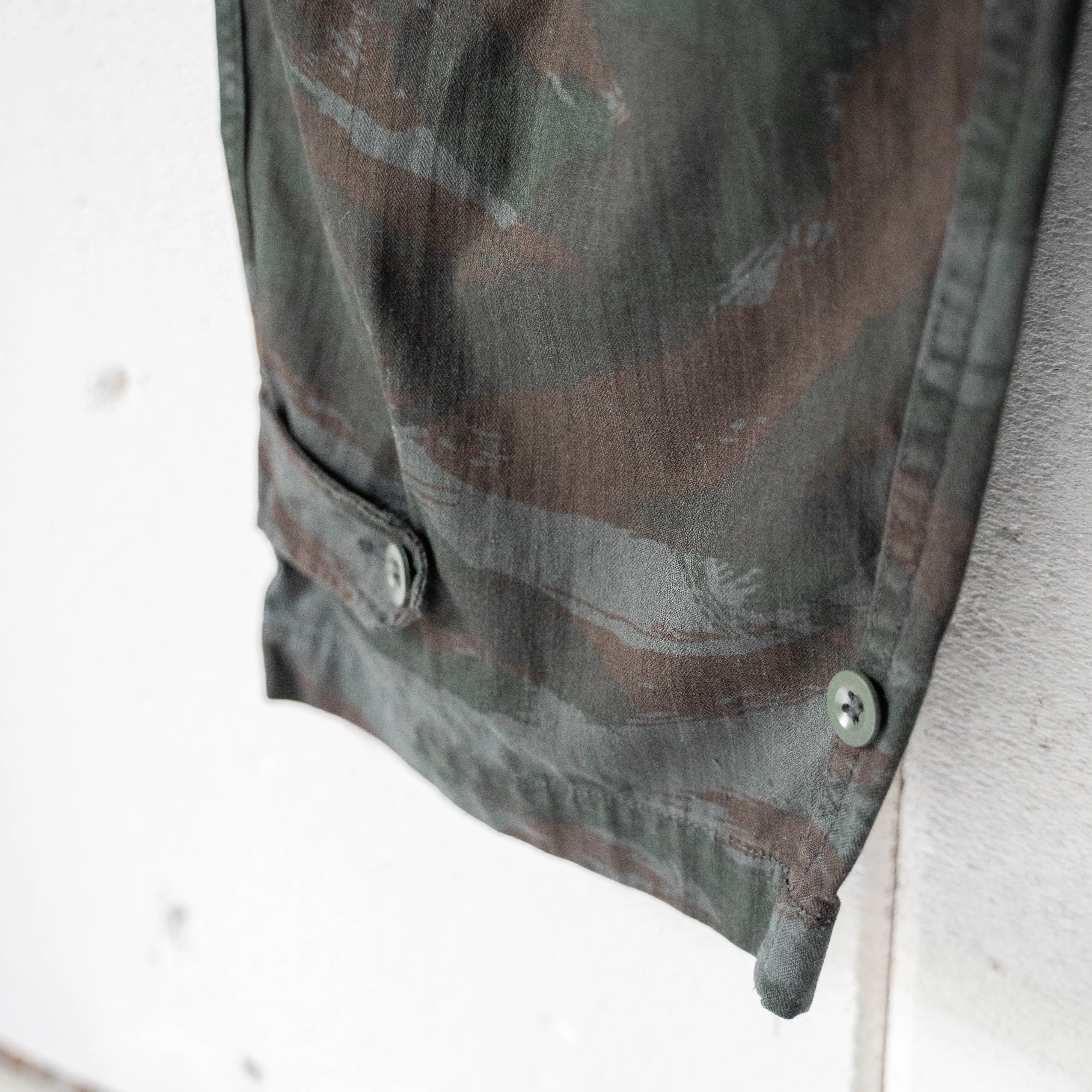 1950-60s French military M47 lizard camo pants 'dead stock' -sumikuro dyed-