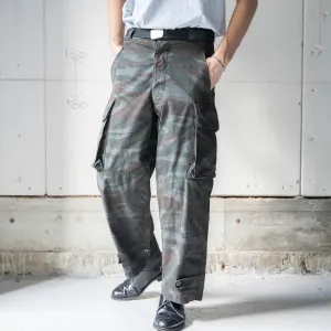 1950-60s French military M47 lizard camo pants 'dead stock' -sumikuro dyed-