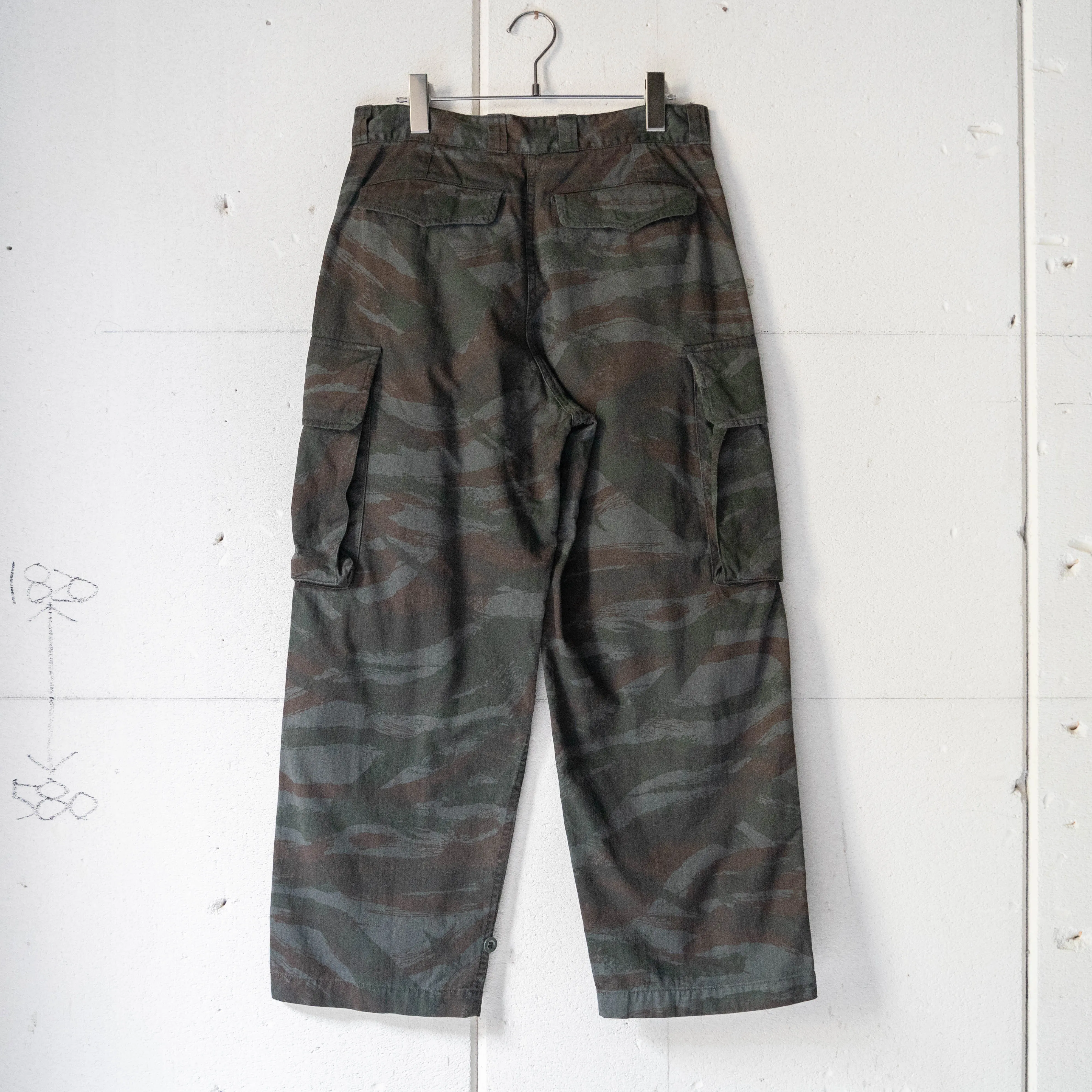 1950-60s French military M47 lizard camo pants 'dead stock' -sumikuro dyed-