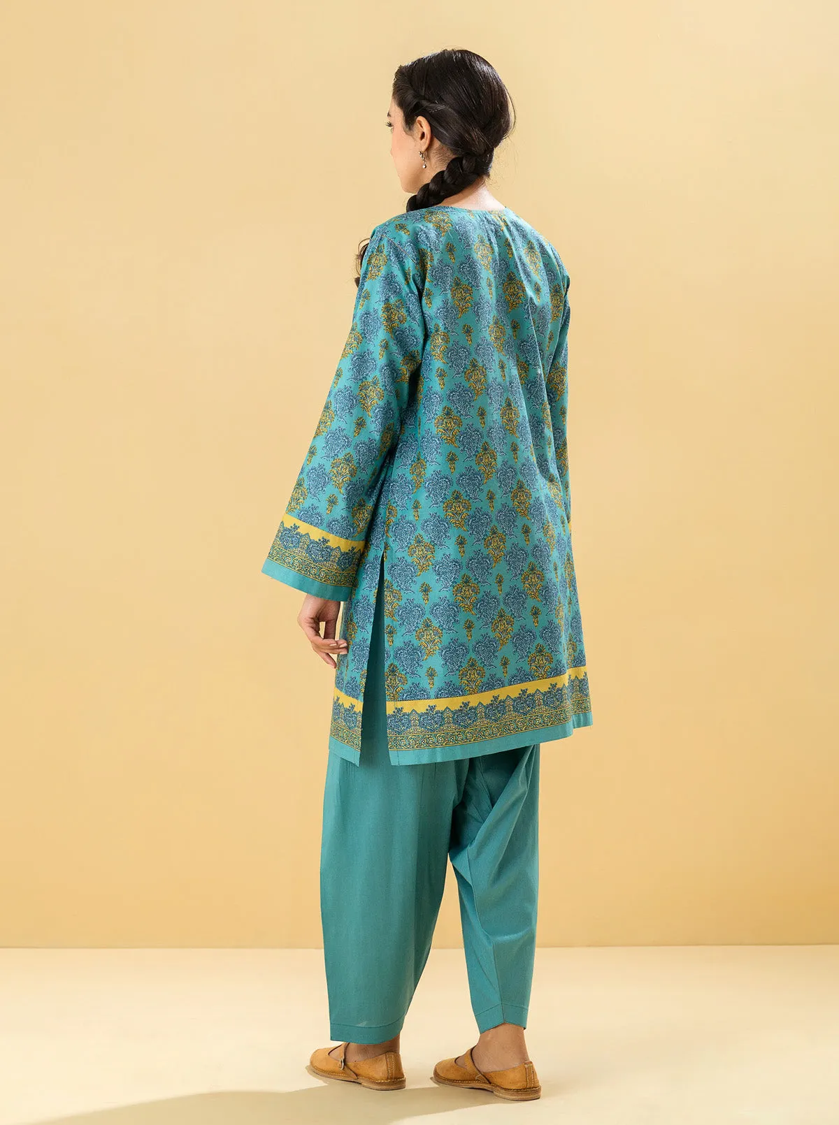 2 PIECE - PRINTED LAWN SUIT - IDYLLIC ISLE