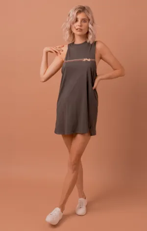 Afends Womens Wonder - Logo Bandcut Dress