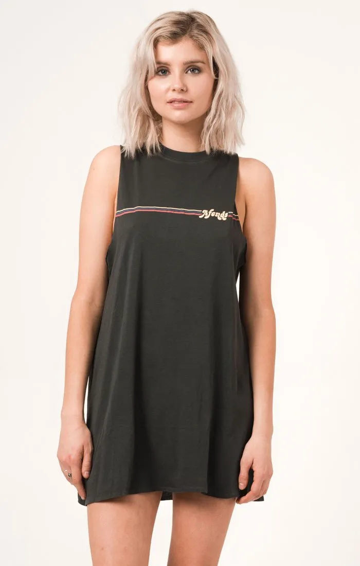 Afends Womens Wonder - Logo Bandcut Dress