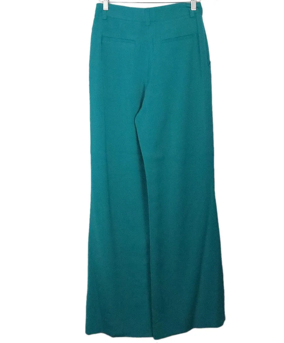 Alice   Olivia Teal Wool Pants sz 4