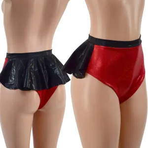 Brazilian Cut Ruffle Rump Siren Shorts