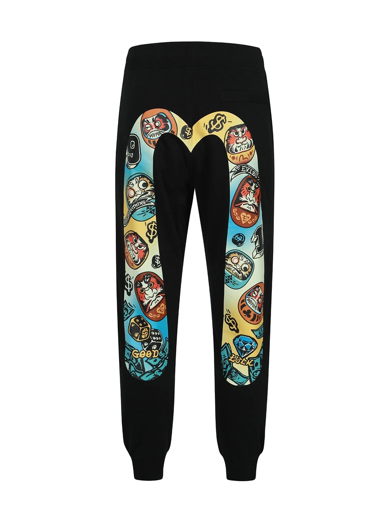 Daruma Daicock Print Regular Fit Sweatpants