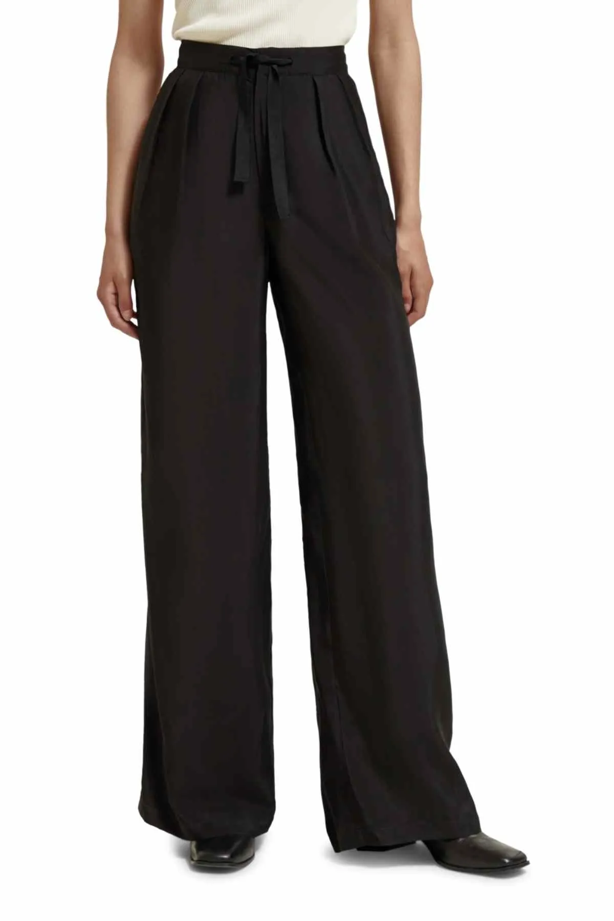 ELENI HIGH RISE WIDE LEG EVENING BLACK