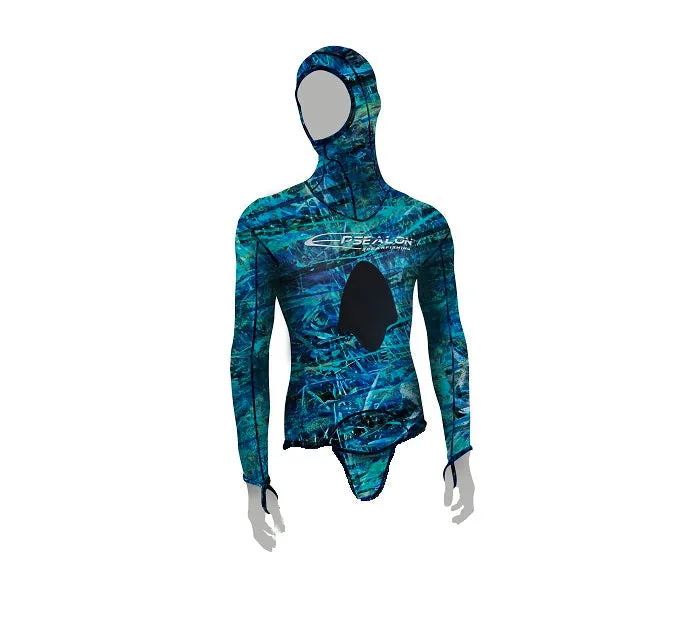 Epsealon 4 way super stretch Rashguard Blue Fusion top and bottom