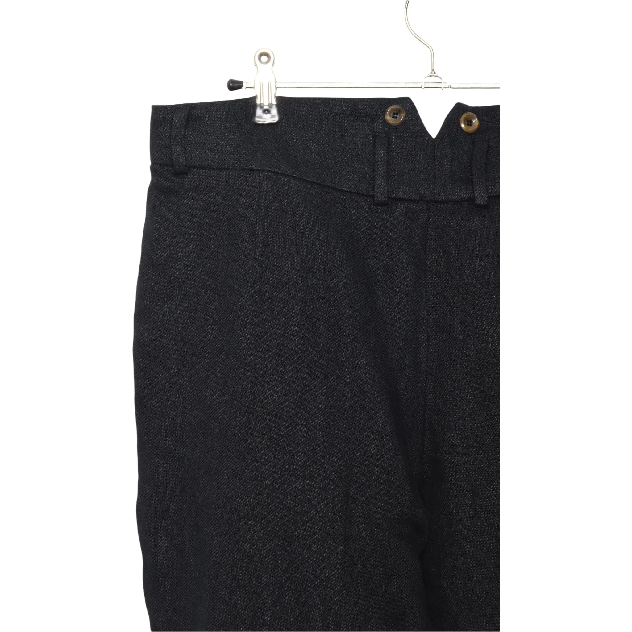 Frank Leder Washed Linen Trouser black