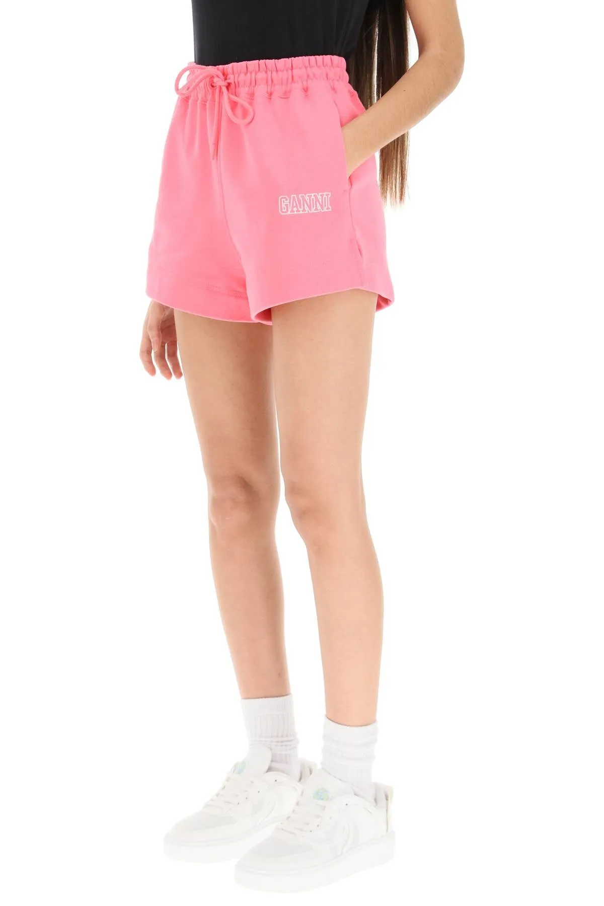 Ganni logo sweatshorts