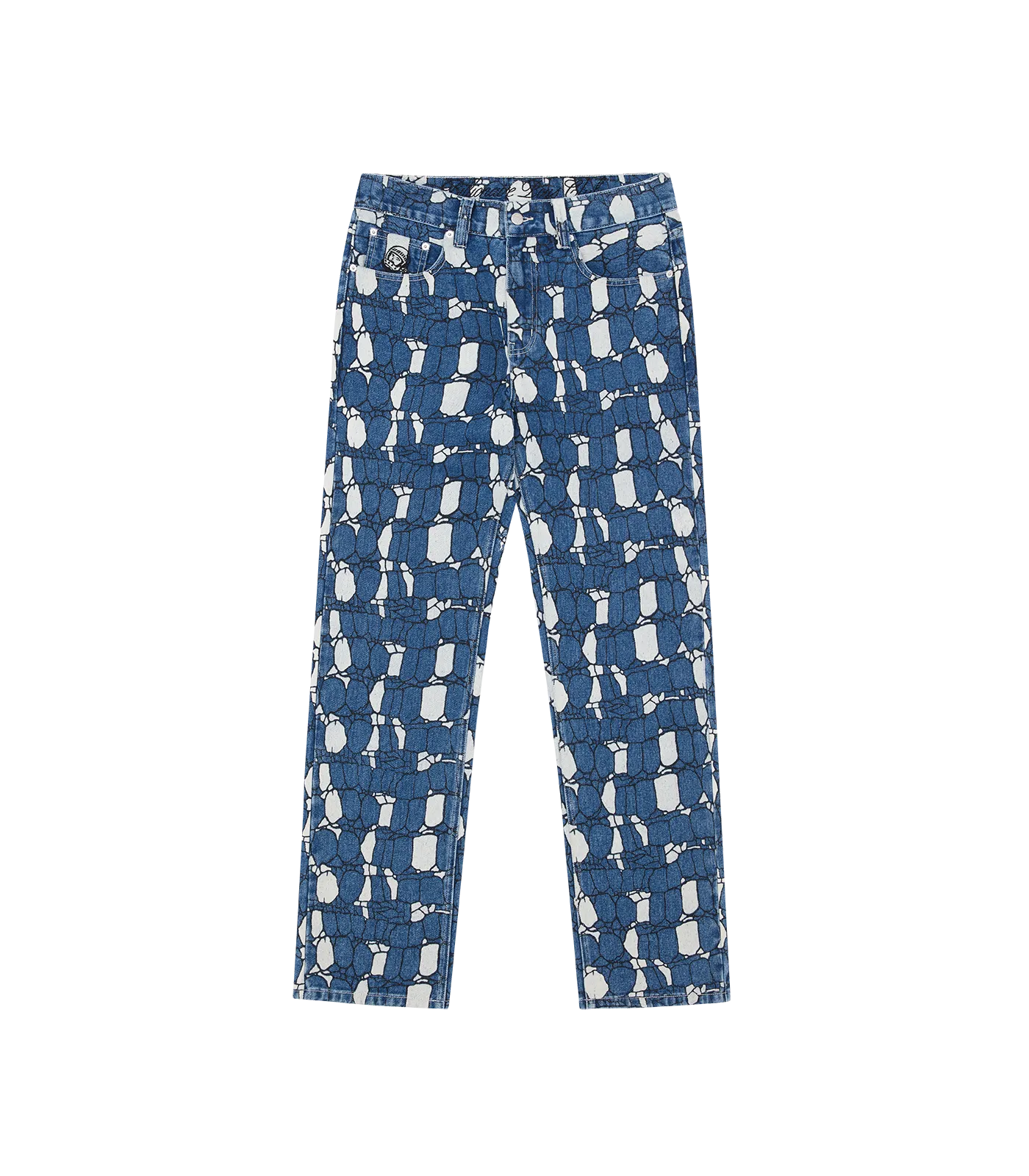 GATOR CAMO DENIM PANTS - BLUE