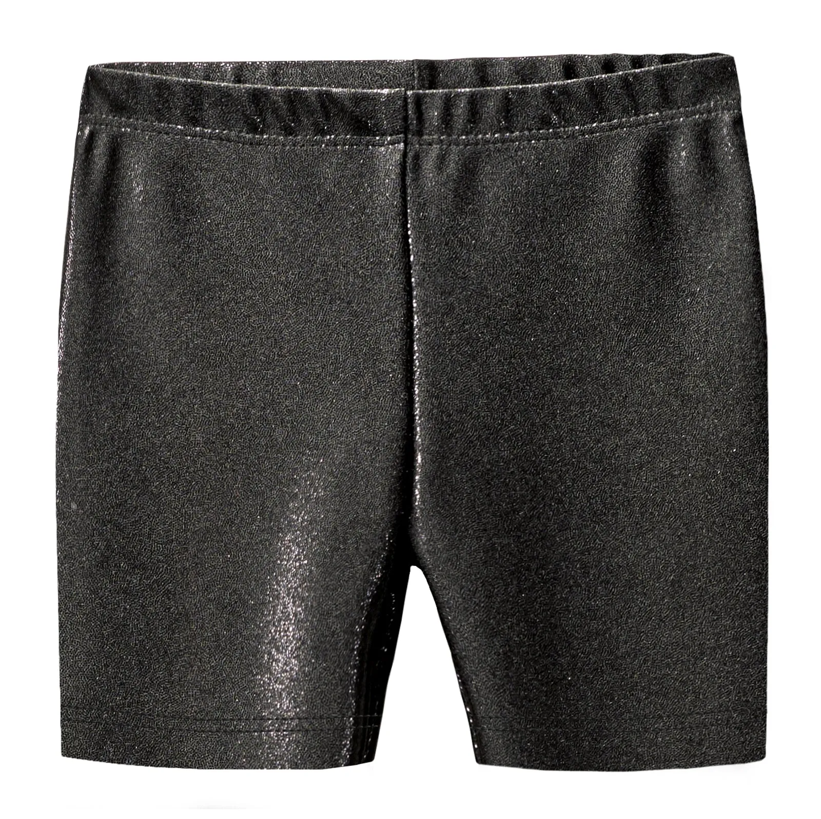 Girls Novelty Bike Shorts  | Black Sparkly Shimmer