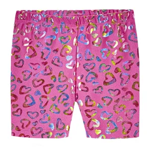 Girls Novelty Bike Shorts  | Hologram Hearts