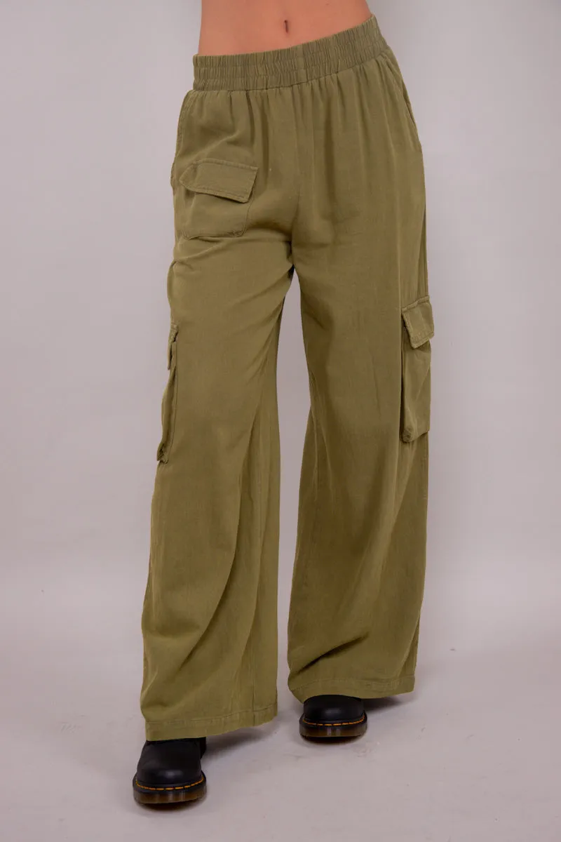 Gwen Cargo Pants- Green