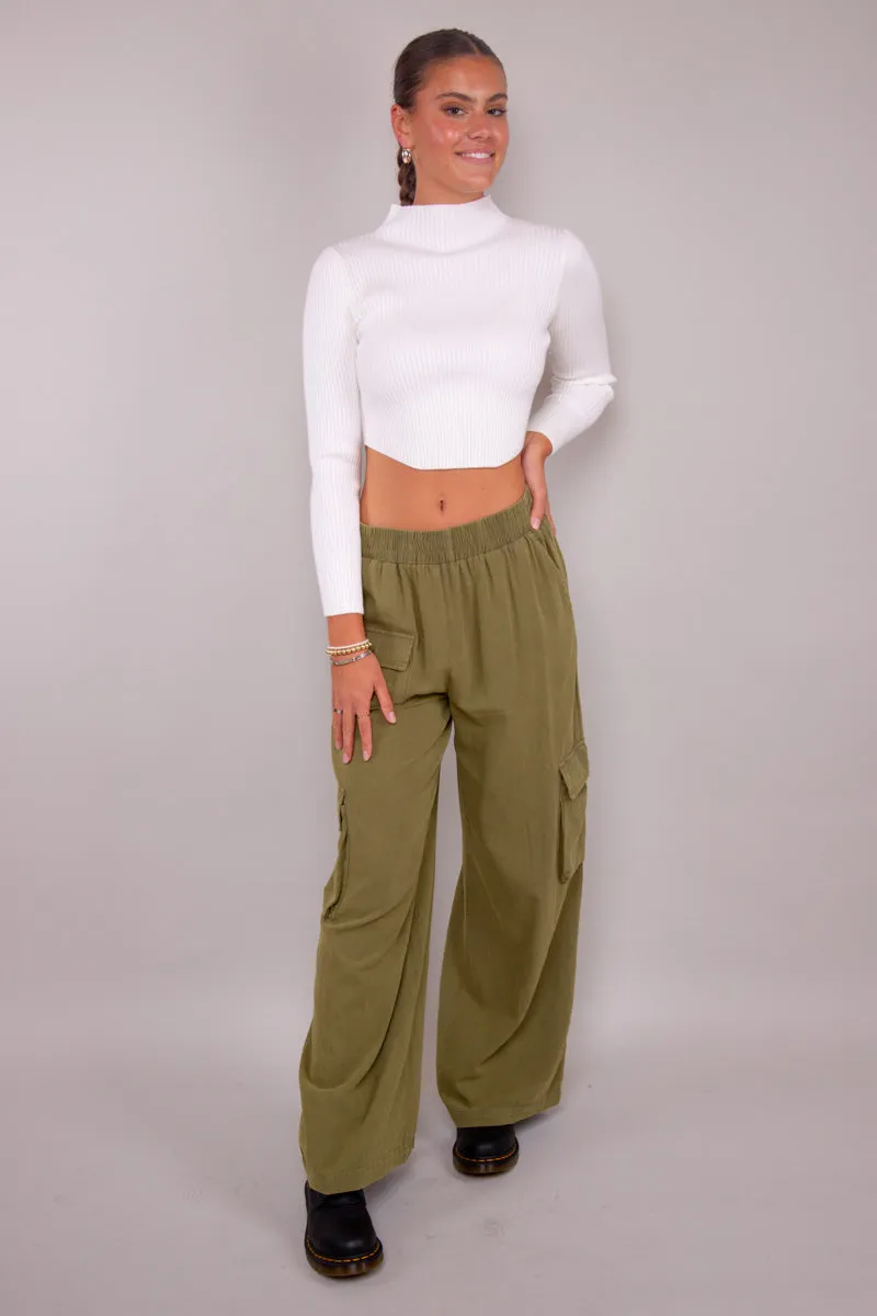 Gwen Cargo Pants- Green