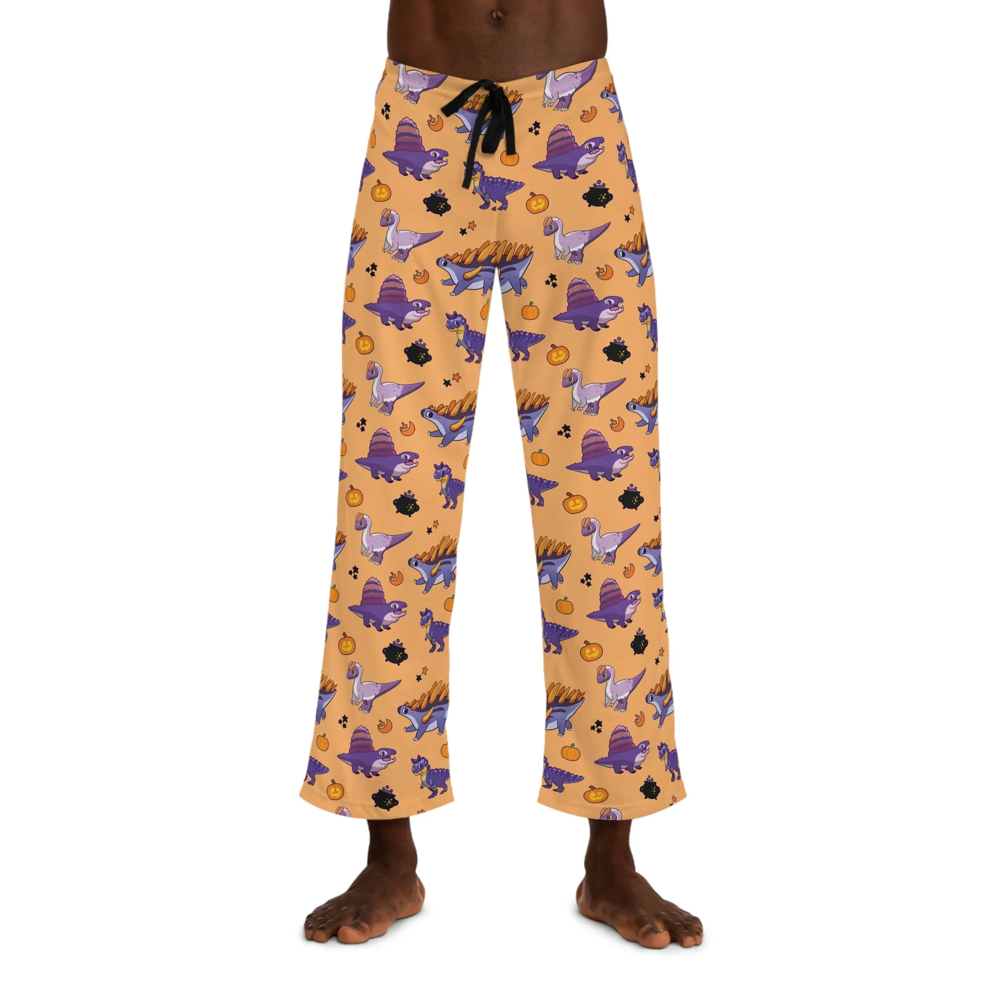 Halloween Dinos - Orange Men's Pajama Pants