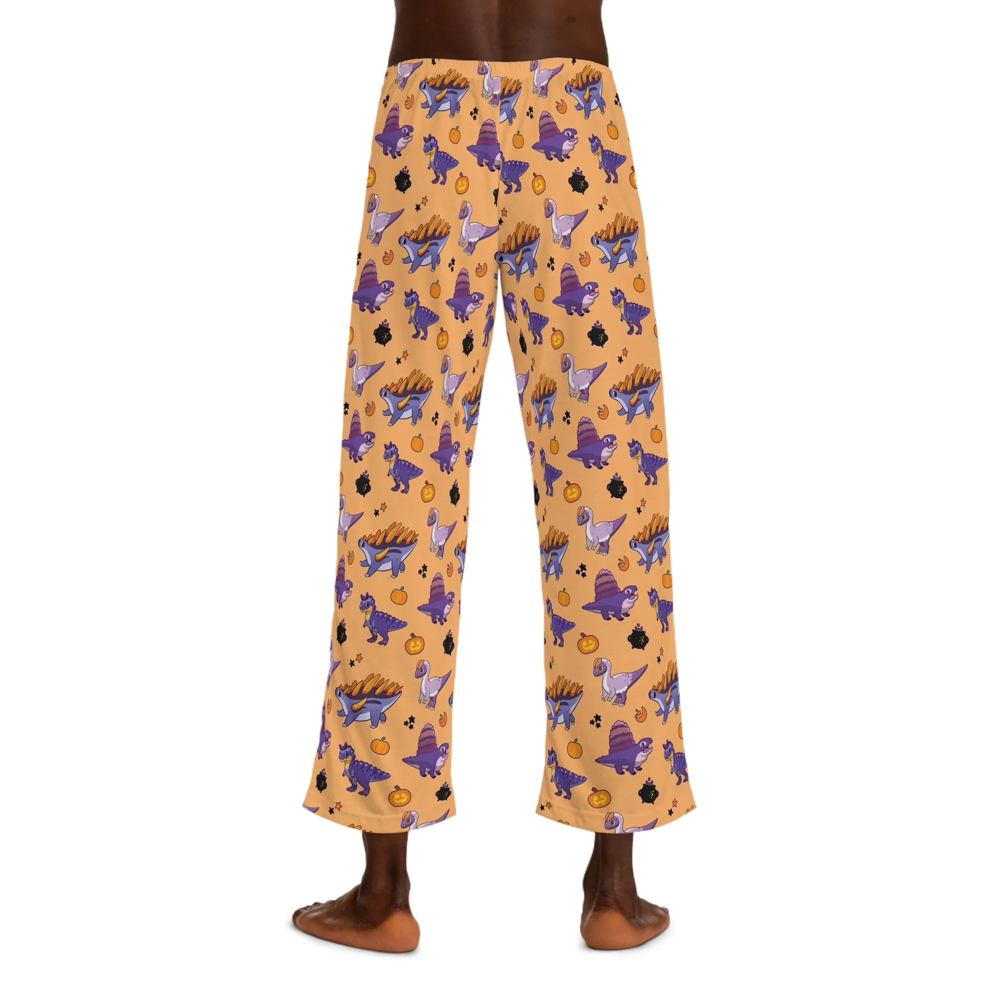 Halloween Dinos - Orange Men's Pajama Pants