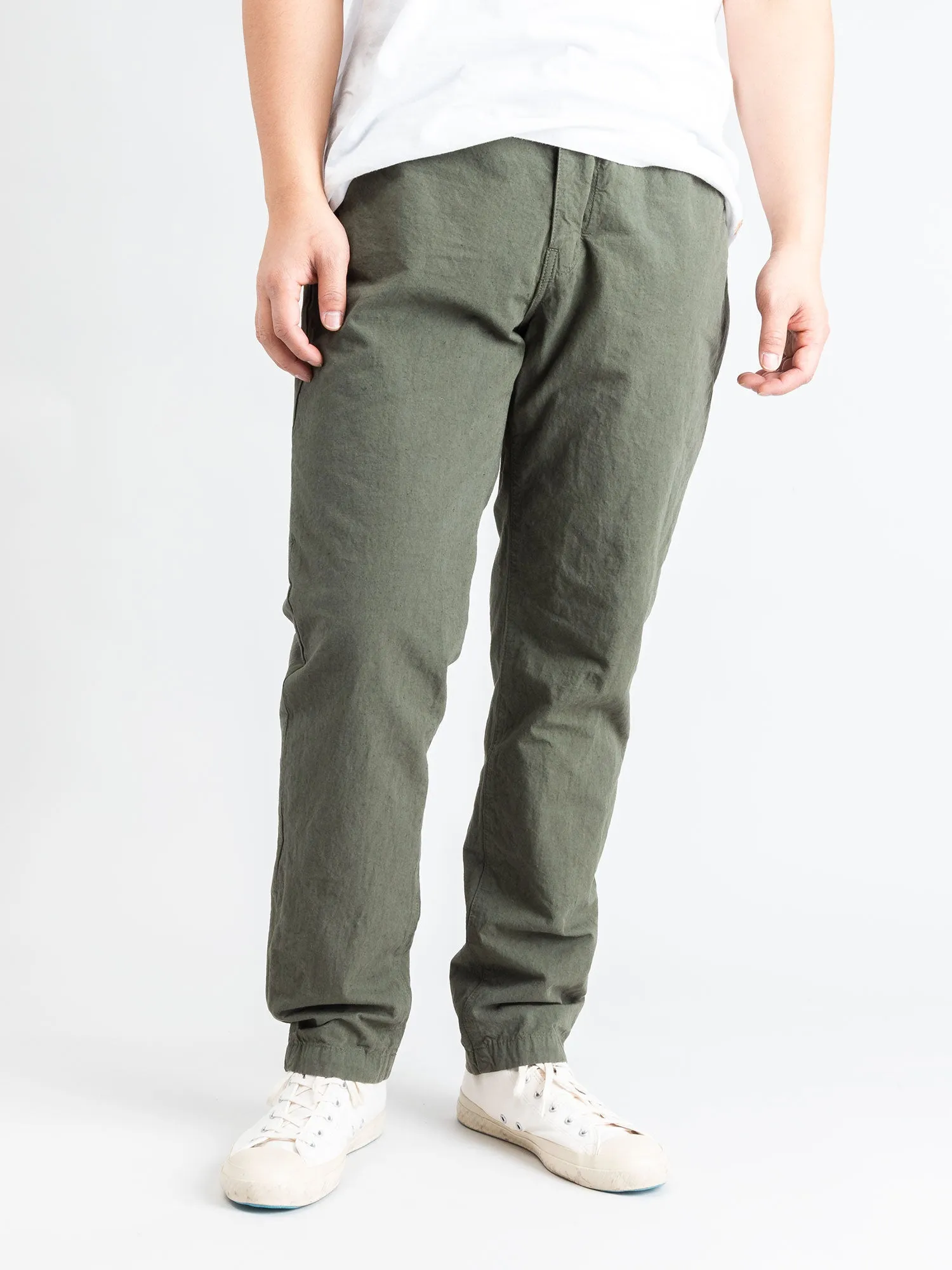 Hemp Tapered Pants in Khaki