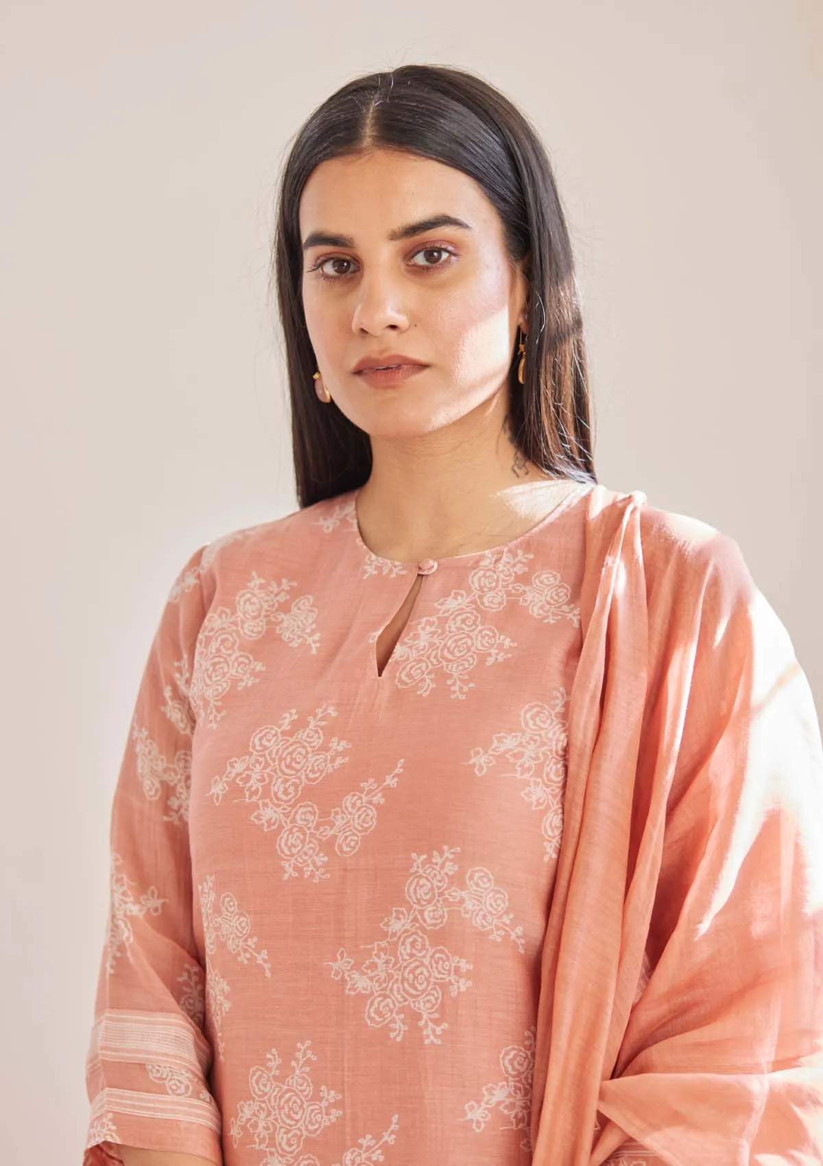 Hibiscus Printed Kurta Set