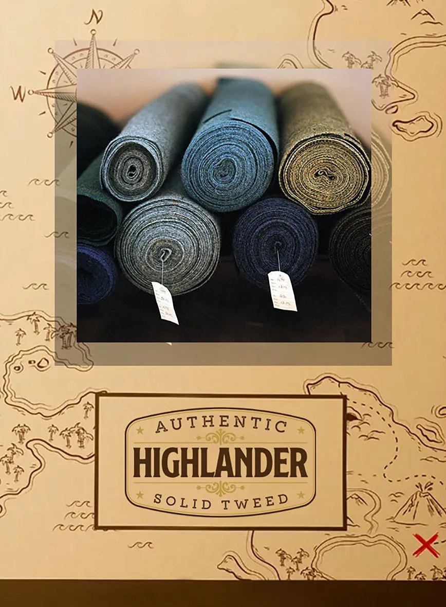 Highlander Heavy Honeycomb Gray Tweed Pants