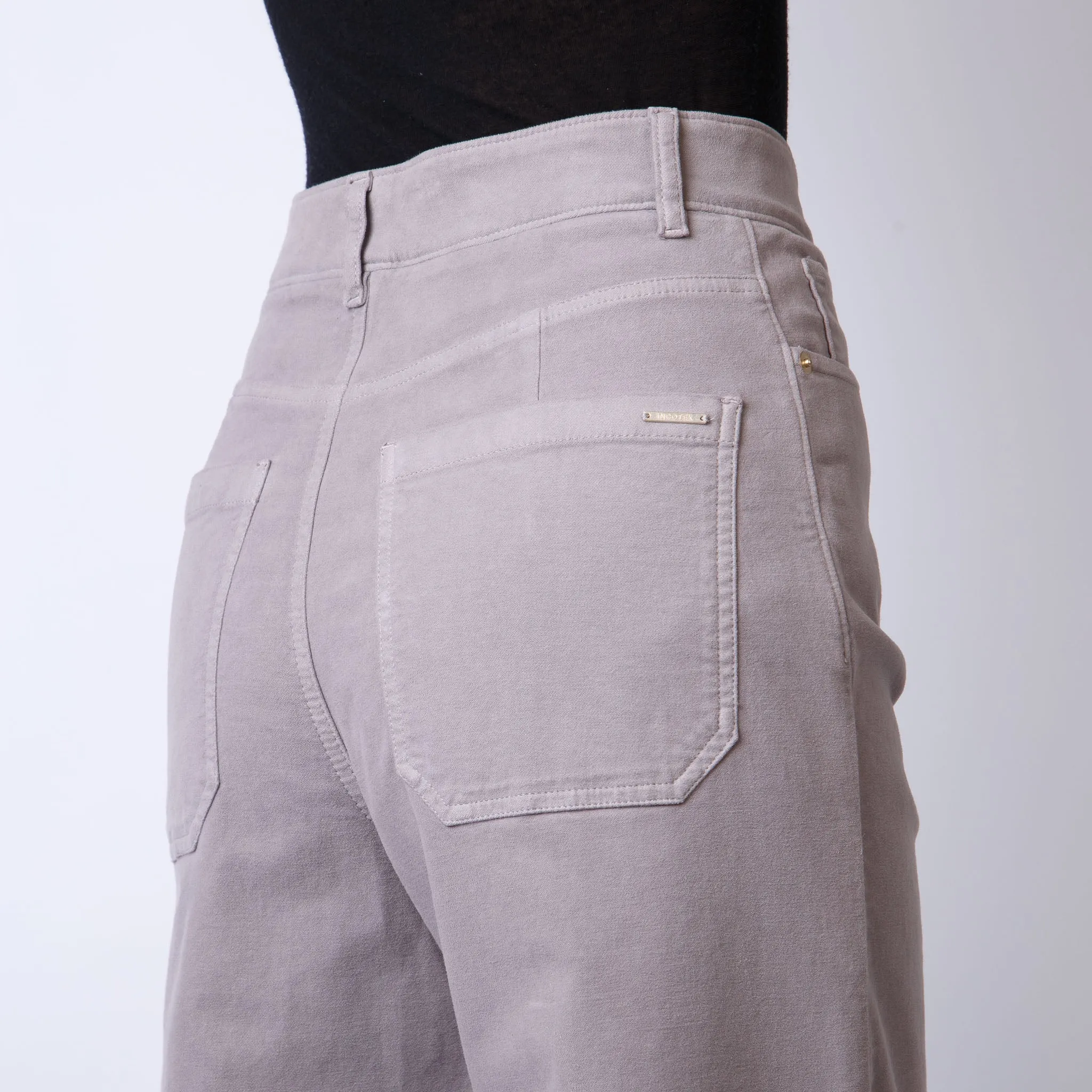 INCOTEX TROUSERS 176877-D2131 905 GREY