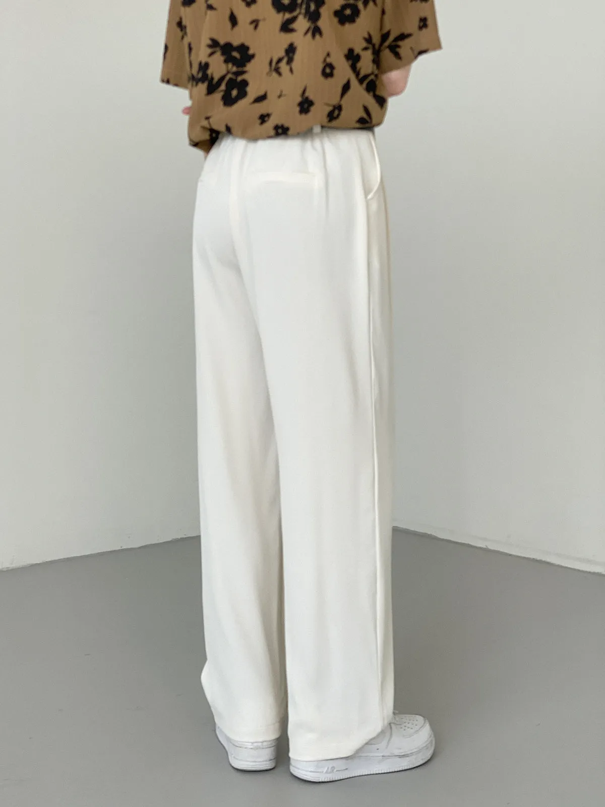 [Korean Style] 3 Colors Ice Silk Casual Wide Pants