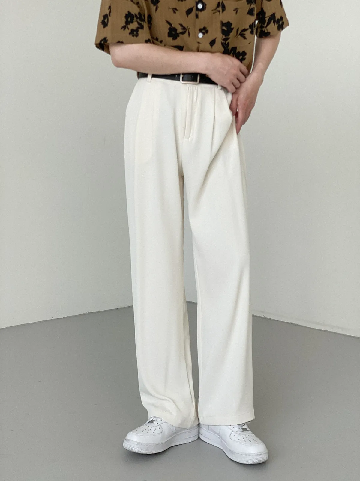 [Korean Style] 3 Colors Ice Silk Casual Wide Pants