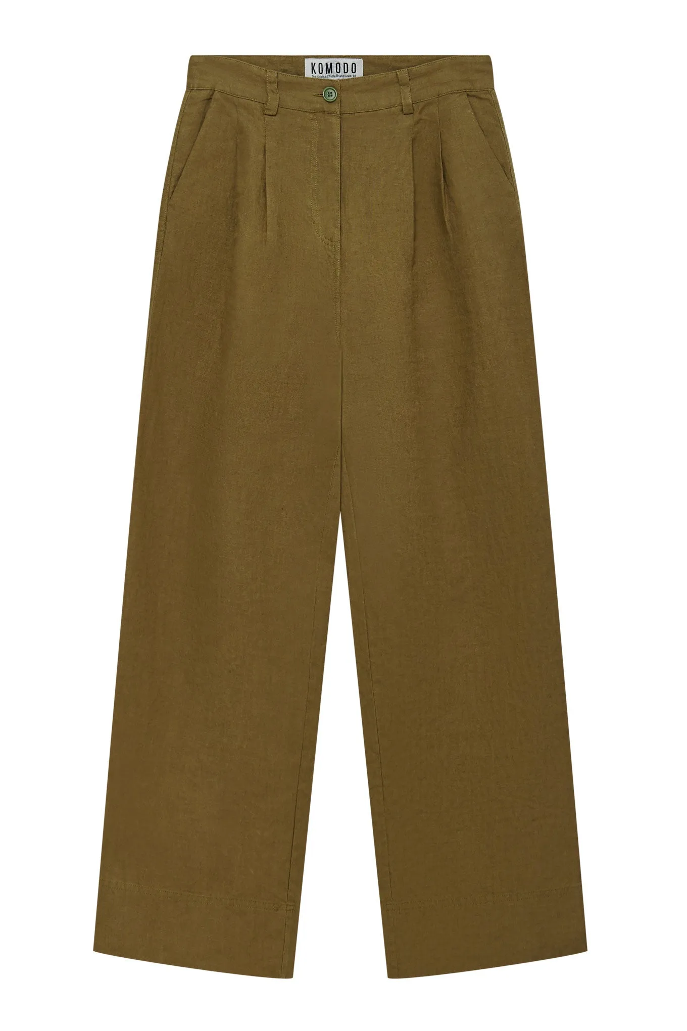 Lion Linen Trousers Khaki