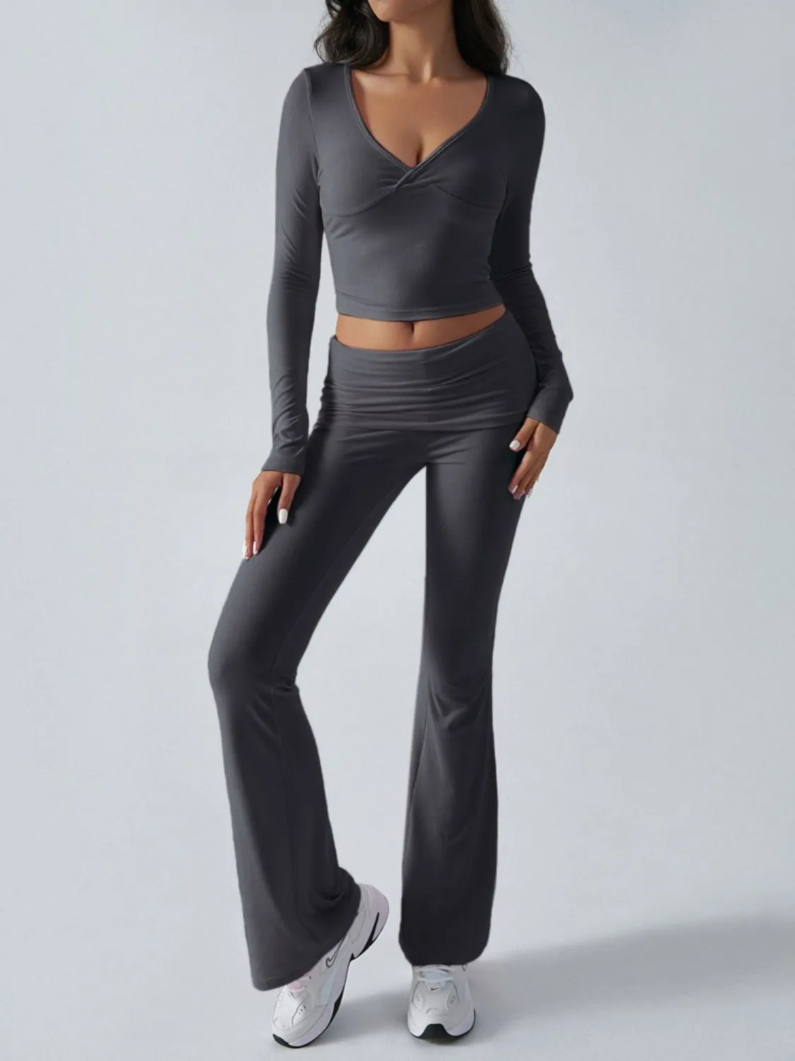 Long Sleeve Top and Pants Activewear Set