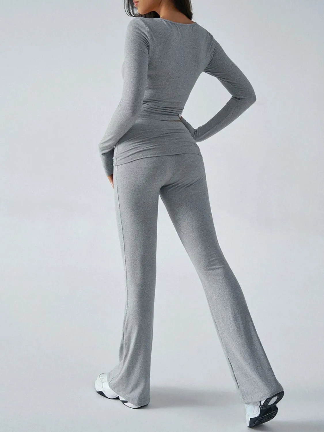 Long Sleeve Top and Pants Activewear Set