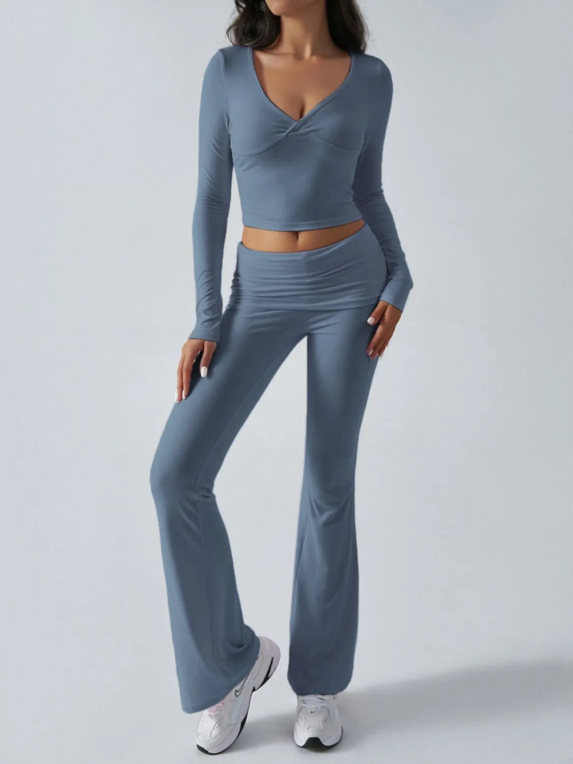 Long Sleeve Top and Pants Activewear Set