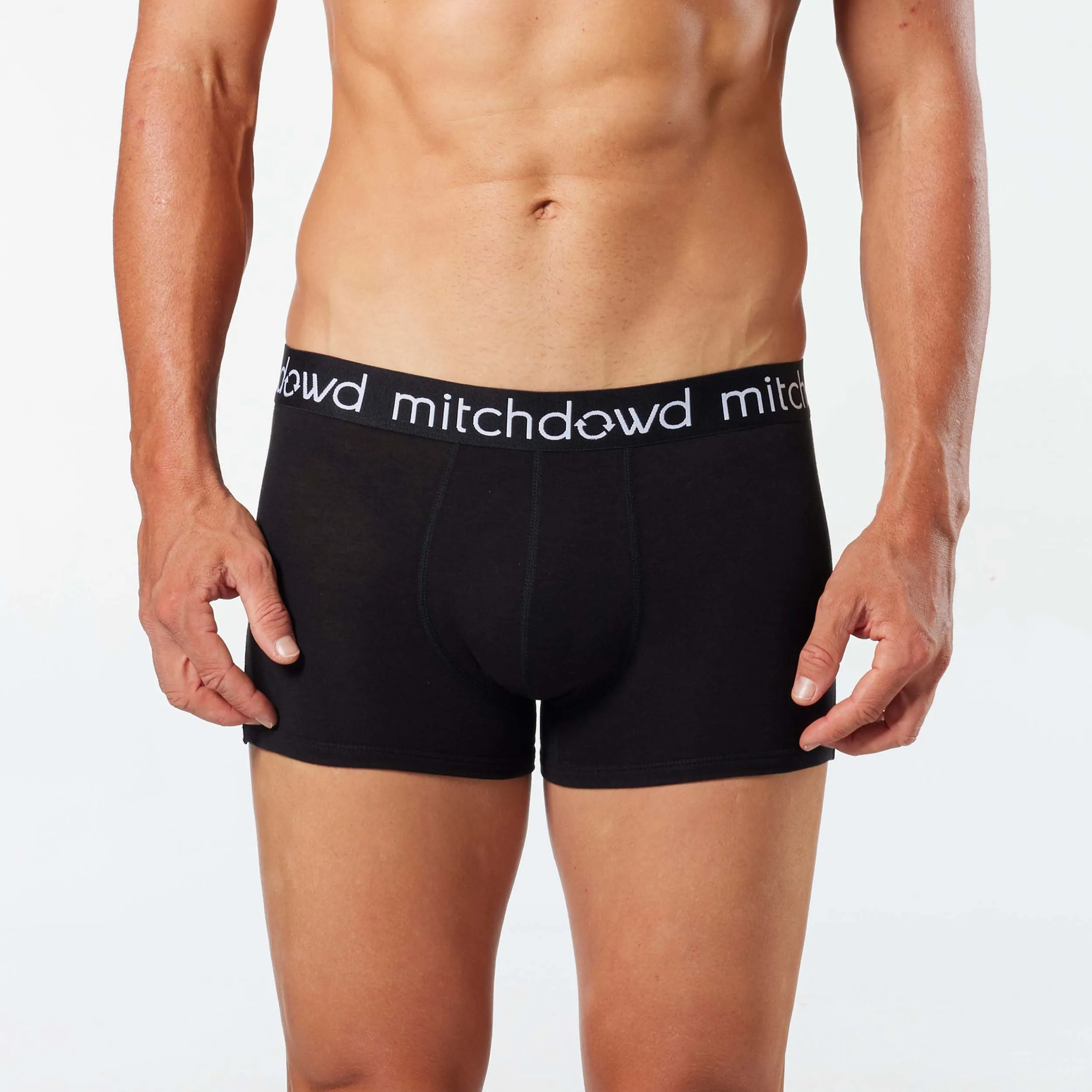 Men's Bamboo Trunk 3 Pack - Black