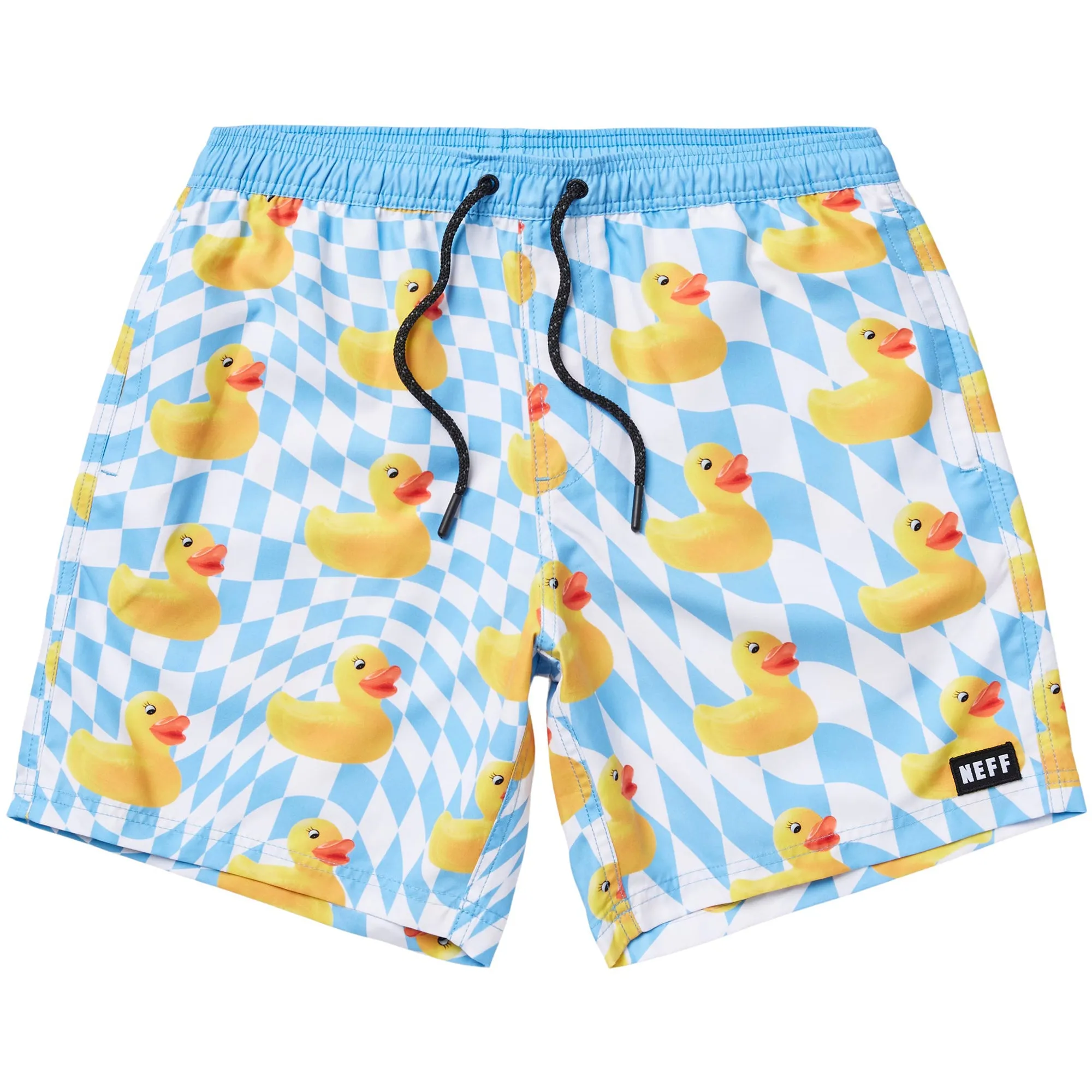 Men's NEFF Ducky Tile 17" Hot Tub Swim Trunks