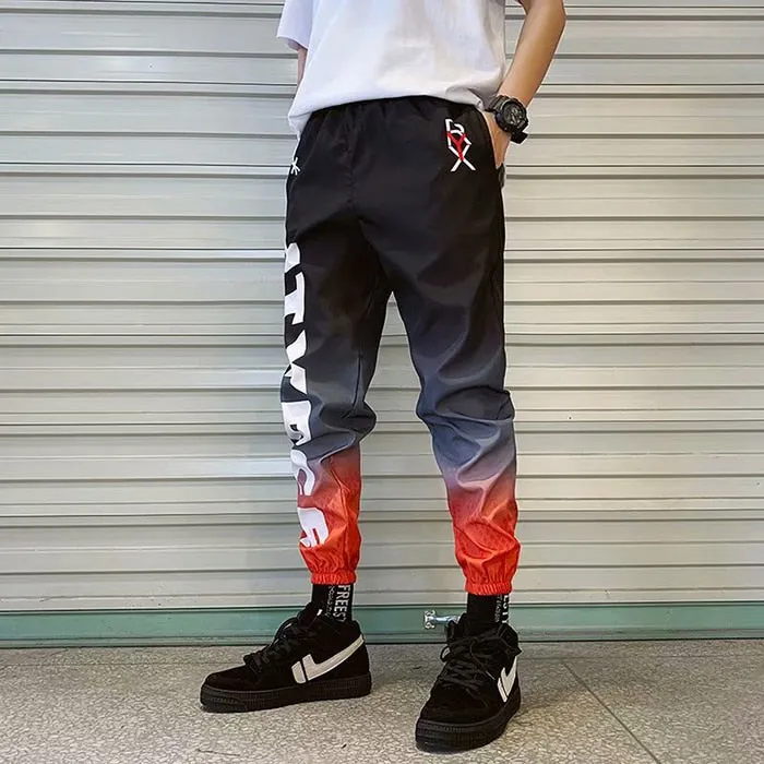 Men's Streetwear Hip hop Joggers Pants Loose Harem Pants Ankle Length Trousers Sport Casual Letter Print Sweatpants