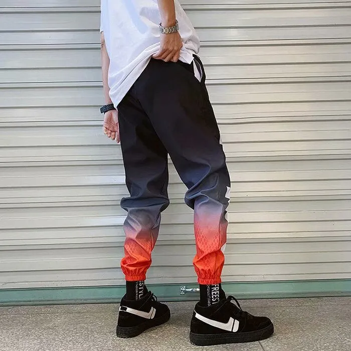 Men's Streetwear Hip hop Joggers Pants Loose Harem Pants Ankle Length Trousers Sport Casual Letter Print Sweatpants