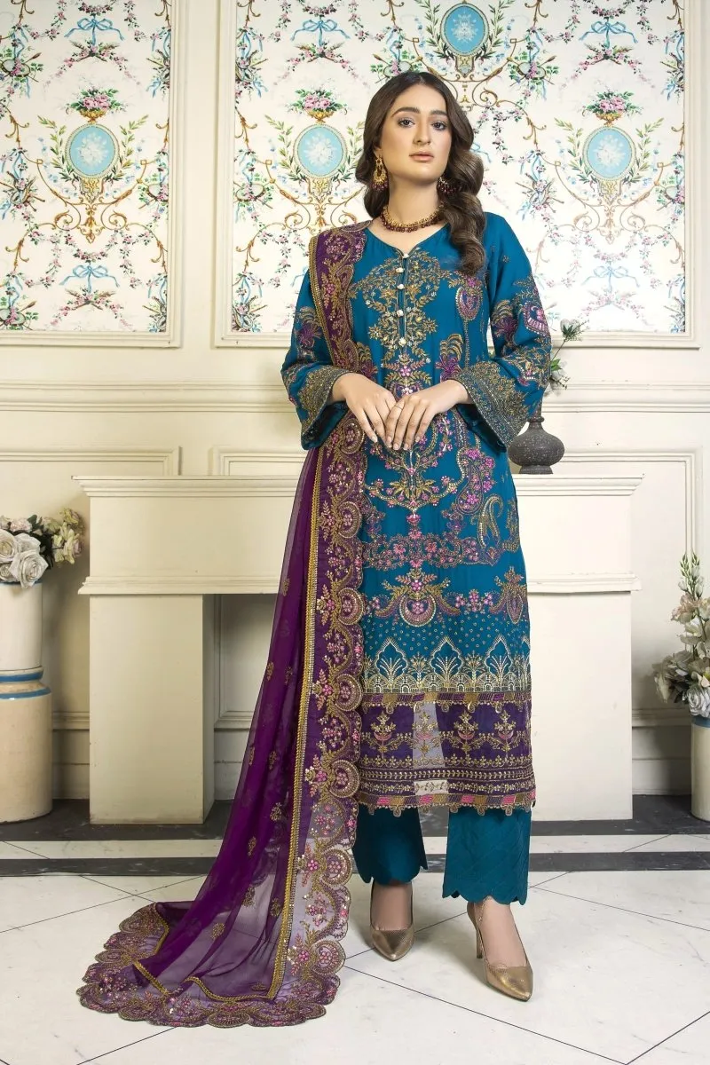 Mihrimah Embroidered Chiffon Party Wear MIH57