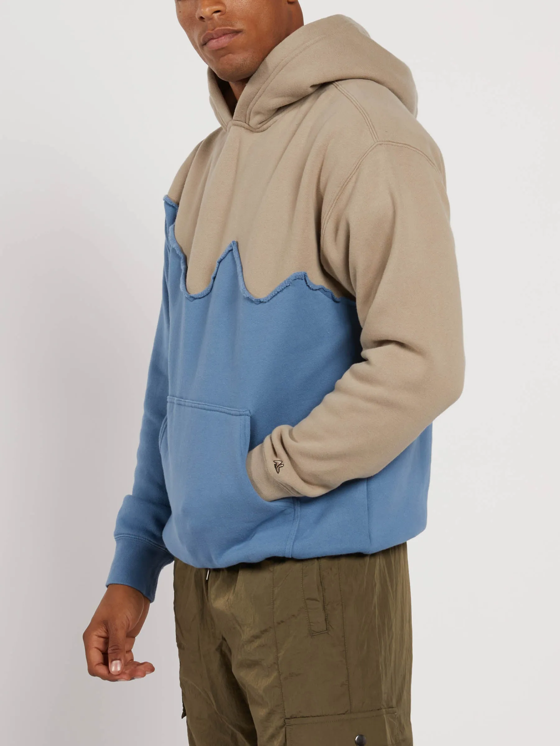 Mountain Hoodie - Khaki/ Dust Blue