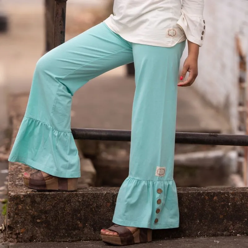 {NEW SIZING} Swanky Lady Vintage Single Ruffle Pants