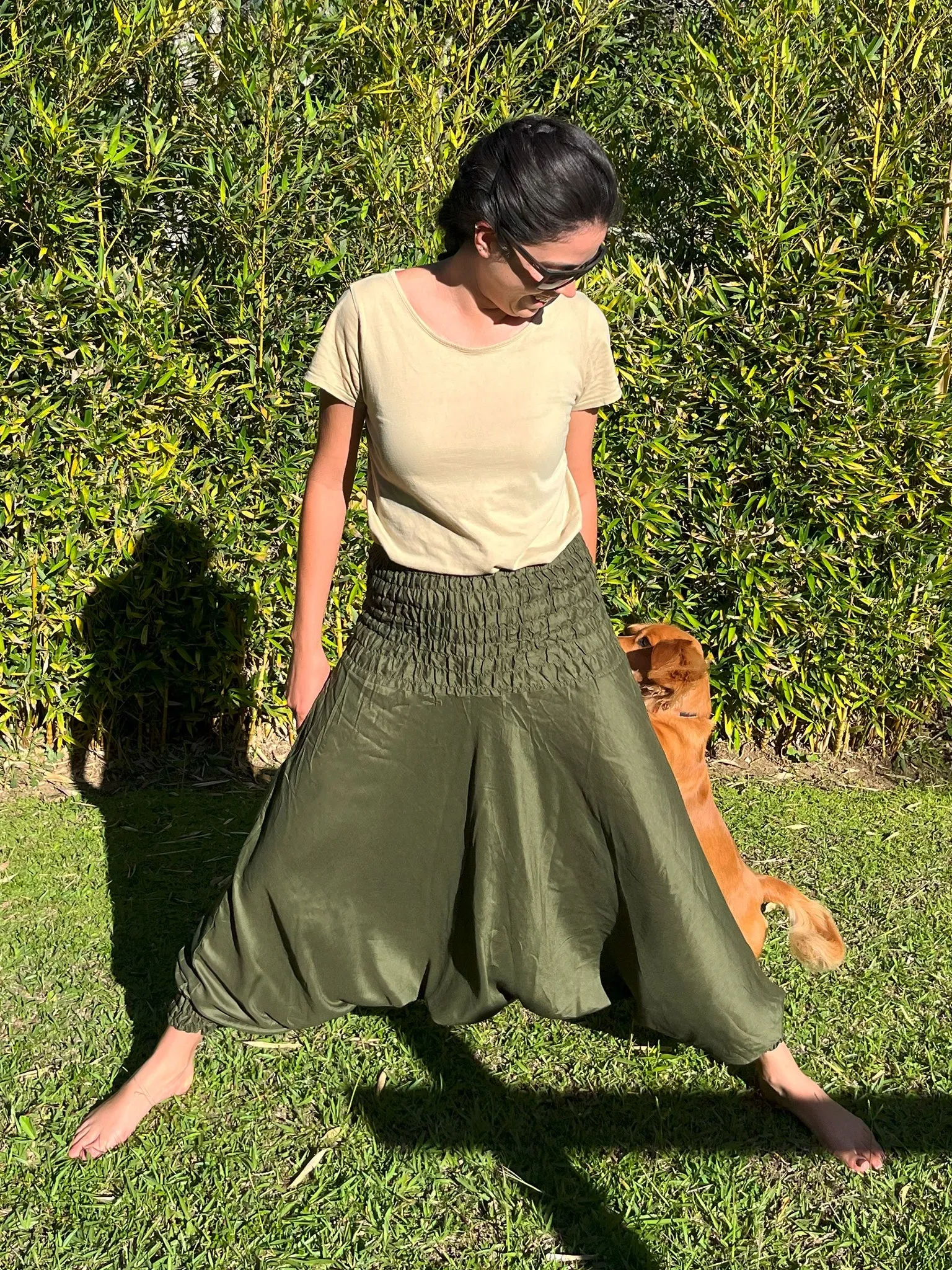 Pantalón Boho Vana Verde