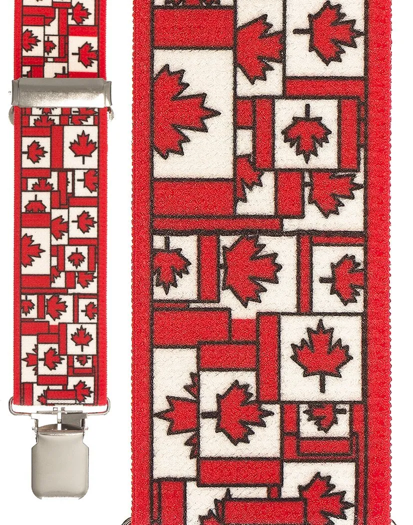 "Canadian Patchwork" Suspenders