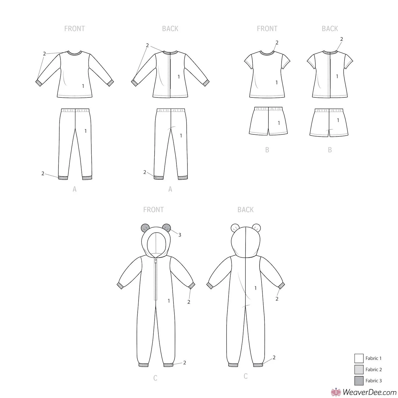 Simplicity Pattern S9425 18" Doll Clothes