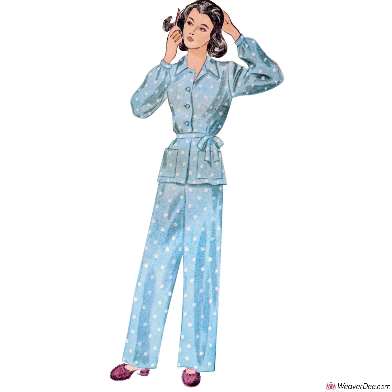 Simplicity Pattern S9635 Vintage 1940s Lounge Top & Pants