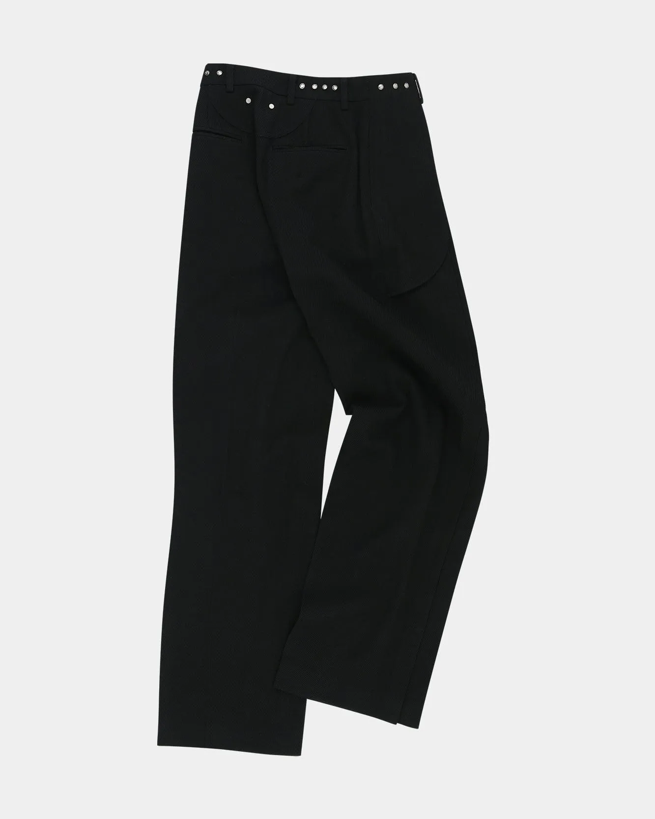 SOE TWILL WOOL WRAP TROUSERS apa754m(BLACK)