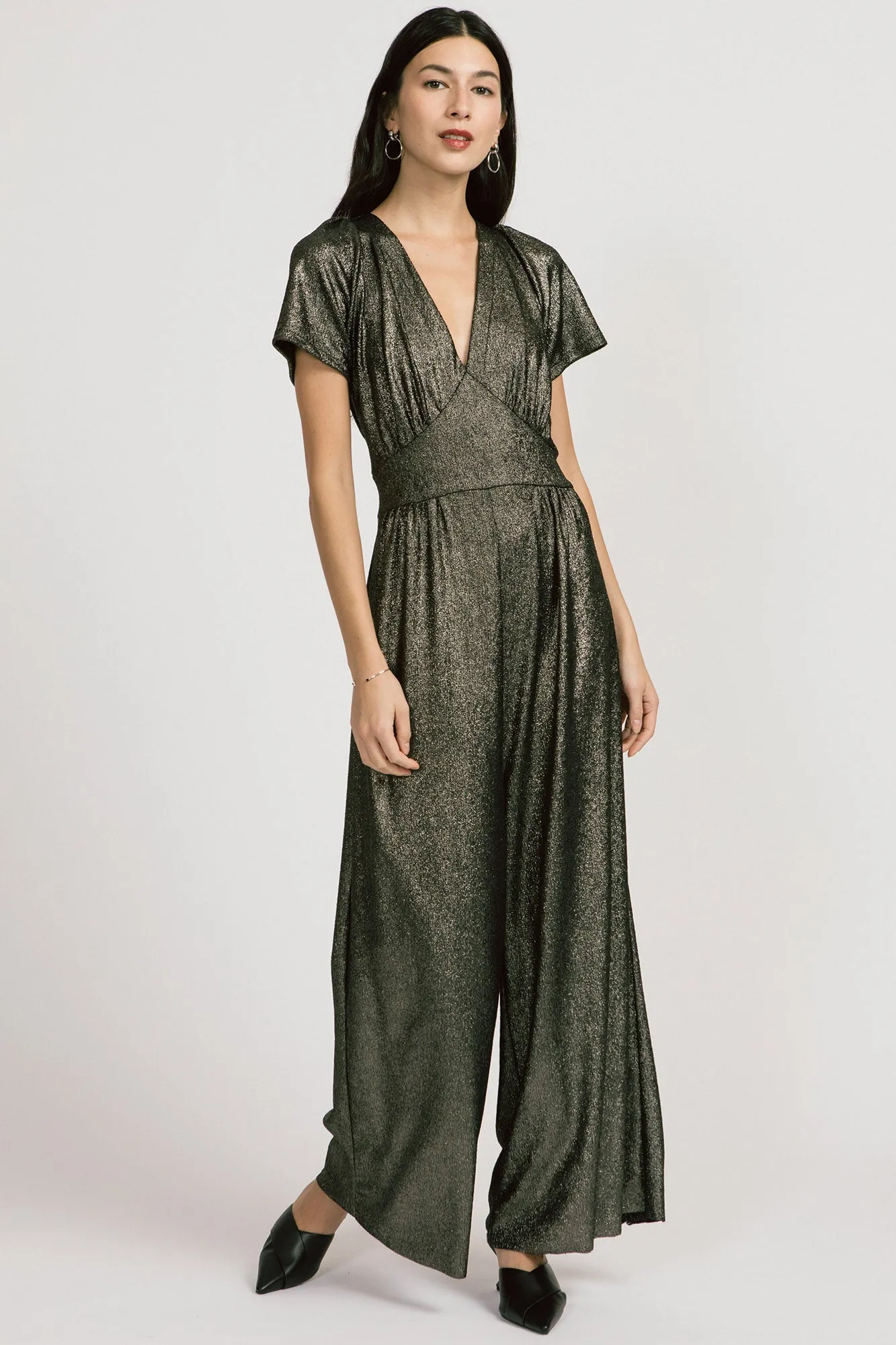 Spirited Jumpsuit Metallic