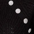 Textured Knit Button Detail Jumper