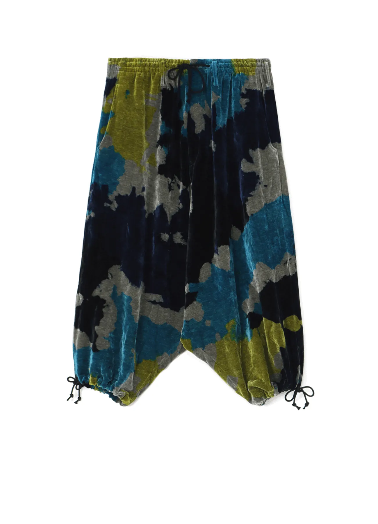 TIE-DYE VELVET BALLOON SARUEL PANTS