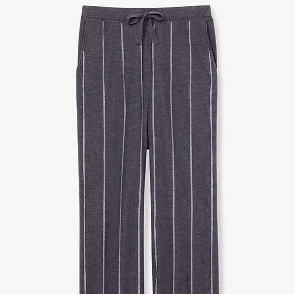 Tressa Pant - Braided Stripe :: Charcoal / Ivory