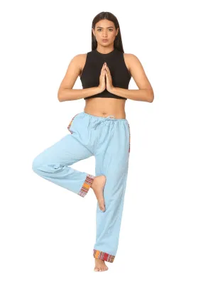 Women's Lounge Pants | Sky Blue | Fits Waist Size 28" to 36"