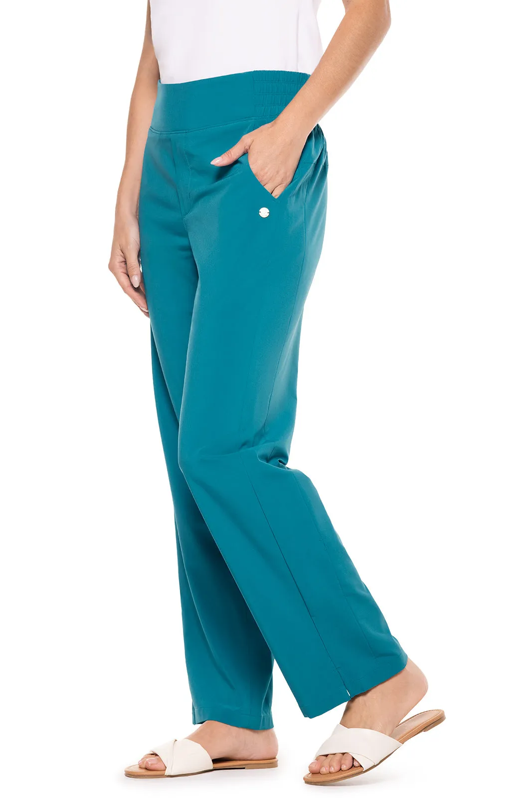 Women's Pellaro Travel Pants  |  Tahitian Teal